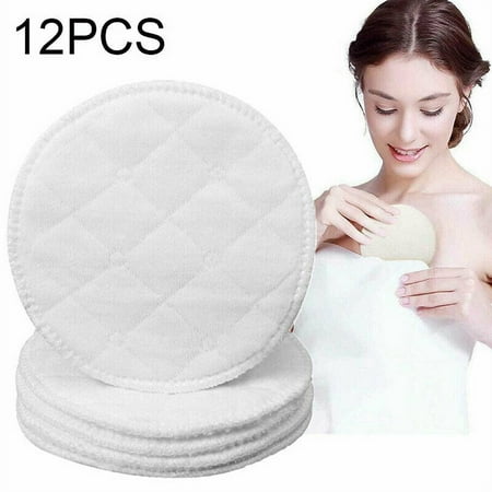 Beinou 12pcs Organic Washable Breast Pads Cotton Reusable Nursing Mother Breastfeeding