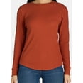 thumbnail image 4 of Time and Tru Women’s Essential Thermal T-Shirt with Long Sleeves, Sizes XS-XXXL, 4 of 5