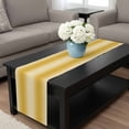 thumbnail image 4 of Yellow Ombre Table Runner 60 Inches Long, Modern Abstract Art Farmhouse Gradient Kitchen Coffee Dining Table Decoration for Home Party Birthday Wedding Home Decor 13x60 Inches, 4 of 8