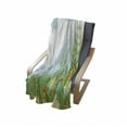 thumbnail image 4 of Grass Soft Flannel Fleece Blanket, Clouds with Spring Meadow with Butterflies and Green Grass Chamomile Blossom Garden, Cozy Plush for Indoor and Outdoor Use, 70" x 90", Multicolor, by Ambesonne, 4 of 6