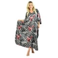 thumbnail image 2 of Up2date Fashion Caftan for Women in Rose Petal Bloom Print, One Size Kaftan, Style Caf-45C3, 2 of 3