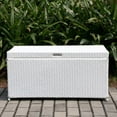 thumbnail image 3 of Jeco Inc. Outdoor 70 Gallon Wicker Deck Storage Box, 3 of 4