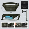 thumbnail image 2 of Small Fanny Pack for Men Women Crossbody Waist Pack with 4 Zipper Pockets Adjustable Hip Pack Bag for Travel,Walking,Running,Hiking,Cycling, Green, 36402, 2 of 6