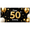 3A, variant on Black Background Glittery Golden Happy 50th Birthday Banner Balloons Crowns Cakes Stars Party Supplies Photography Props Birthday Decoration Decor Backdrop