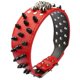 thumbnail image 4 of 2" Wide Spiked Studded Leather Dog Collar Bullet Rivets With Cool Skull Pet Accessories For Meduim Large Dogs Pitbull Boxer S-XL ShopWise Round, 4 of 10