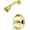 Polished Brass, variant on Kingston Brass KB3630PLSO Restoration Single-Handle Pressure Balanced Shower Faucet, Matte Black
