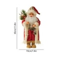 thumbnail image 3 of CREATITOY 12 Inch Standing Santa Claus Plush Doll, Festive Decor, Perfect for Home Tabletop, Christmas Scene and Holiday Supply, 3 of 6