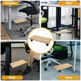 thumbnail image 3 of WRITWAA 1Set Khaki Computer Stand for Desktop Pc with Wheels for Easy Mobility, 3 of 8