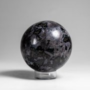 Genuine Polished Indigo Gabbro (3) Sphere from Madagascar (1.4 lbs)