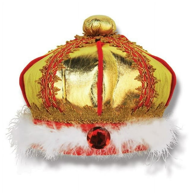 Beistle 60854 Couronne de Rois en Tissu - Lot de 6 - Taille Unique