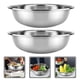 thumbnail image 4 of Cuenca de acero inoxidable de 2 piezas Cadera de lavado de vegetales Gran lavado de mezcla frutas de ensalada de mezcla, 4 of 6