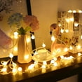 thumbnail image 2 of 16.4ft Battery Operated LED String Lights, 40 LEDs Globe Decorative Fairy Lights, Warm White, for Party, Garden, Patio, Bedroom, D, 2 of 7