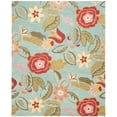 thumbnail image 3 of SAFAVIEH Blossom Mia Floral Flowers Wool Area Rug, Blue/Multi, 8'9" x 12', 3 of 8