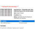 thumbnail image 2 of Head Bolt Set - Compatible with 1996 - 2005 Ford Taurus 3.0L V6 VIN S DOHC 1997 1998 1999 2000 2001 2002 2003 2004, 2 of 2