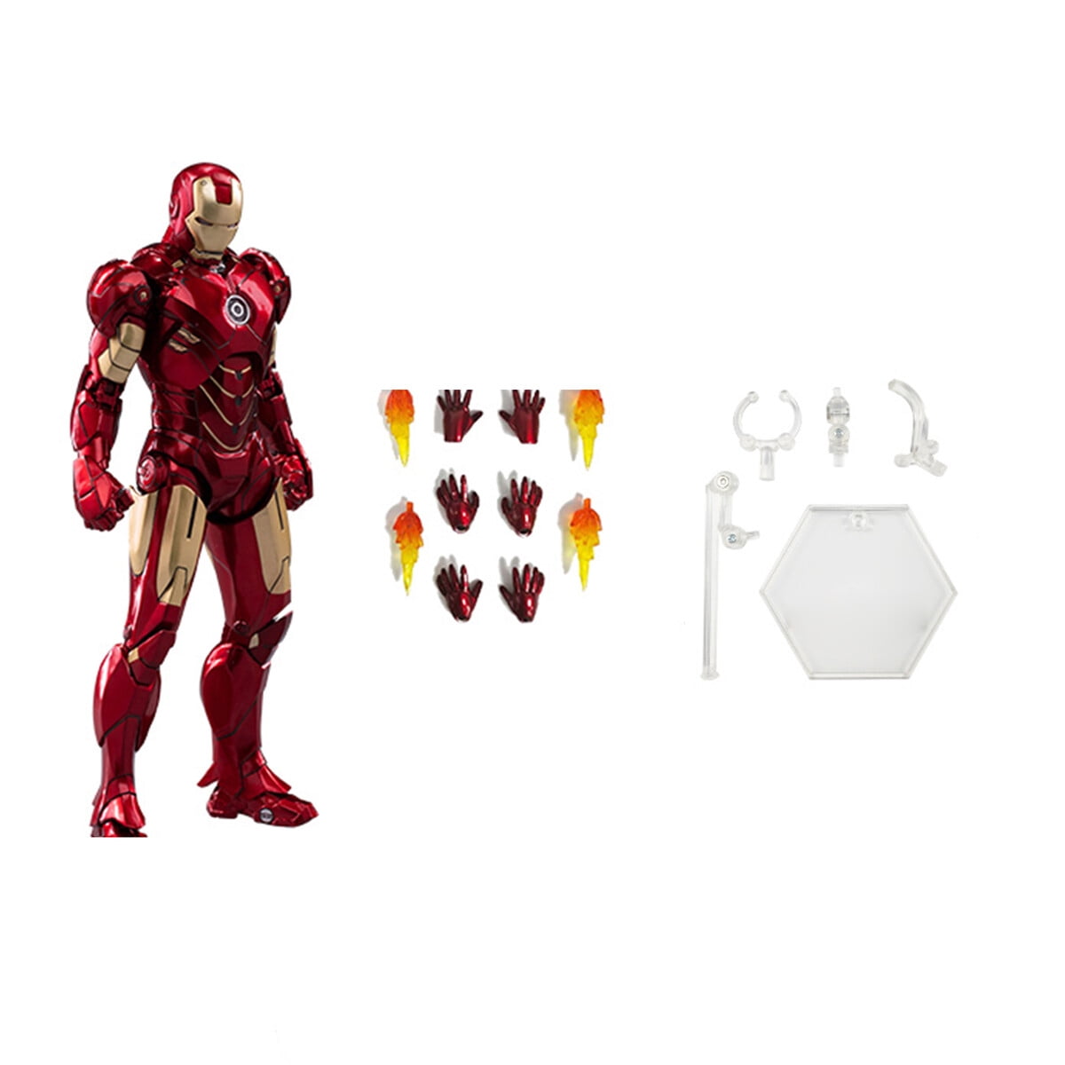 ZD Toys 1/10 Scale Iron Man Mark IV MK4 Suit Collector Action Figure