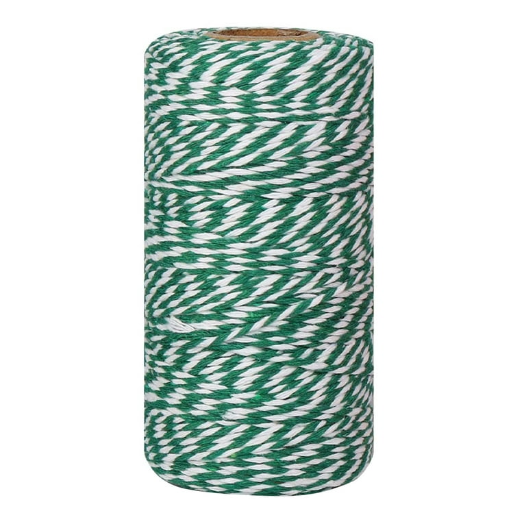 Cotton Bakers Twine,328 Feet 2MM Natural White Cotton String for