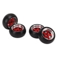 thumbnail image 2 of RC Tires, Stable RC Drift Tire Environmentally Friendly  For 1/28 RC Car Red, 2 of 8
