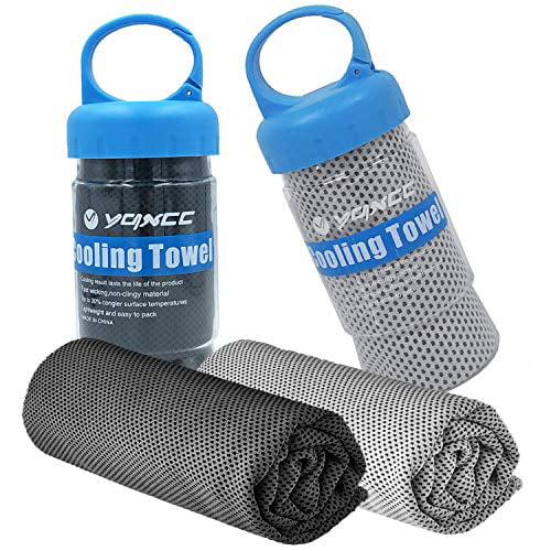 Golf Running Microfiber Ice Towel Workout & More Activities YQXCC 4 Pack Cooling Towel Camping 40x12 Cool Cold Towel for Neck Soft Breathable Chilly Towel for Yoga Gym 