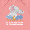 thumbnail image 4 of Inktastic My Great Grandma Loves Me to the Moon and Back Elephant Boys or Girls Baby Bodysuit, 4 of 5