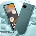 thumbnail image 4 of for Pixel-6A Case: Google Pixel 6A Phone Case [2022 Release] with 2 Pack Tempered Glass Screen Protectors, Soft Liquid Silicone with Microfiber Liner Cover Case, Green, 4 of 14