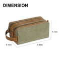 thumbnail image 6 of Mens Toiletry Travel Bag Hanging Dopp Kit Canvas Shaving Kit Toiletries Organizer for Grooming Travel Essentials, Gifts for Men & Women, Green, 6 of 8