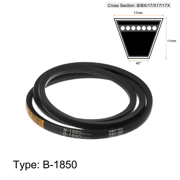 Uxcell B-1880 V-Belts Drive Belt, 1880mm Inner Girth, Neoprene