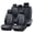 Black, variant on 2022 for FORD MUSTANG MACH-E Car Seat Cover, Waterproof Leather 5 Piece Full Set Wear Resistance Beautify Interior, Black Car Seat Covers, The GT model is not suitable, Protect Car Seats