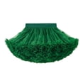 thumbnail image 4 of Gunia Girls Tutu Skirt Style Elegant Gown Dress Stage Performance Pageant Princess Birthday Party Skirts For Kids Toddler Girls Dark Green 6-7 Years, 4 of 4