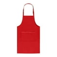 thumbnail image 2 of Lksixu Bib Apron for Men and Women, Adjustable Unisex Red Apron with 2 Roomy Pockets, Water & Oil Resistant Cooking Aprons Machine Washable Chef Apron for Kitchen BBQ Painting Crafting, 2 of 9