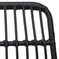 thumbnail image 4 of vidaXL 5 Piece Garden Dining Set Black Poly Rattan, 4 of 7