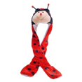 thumbnail image 3 of Sombrero, guantes y bufanda de personaje animal, disfraz, vestido elegante, recuerdos de fiesta de Pascua acogedores Mariquita, 3 of 9
