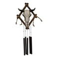 thumbnail image 3 of Country Rustic Western Bison Bull Skull On Branchwood Decorative Wind Chime, 3 of 5