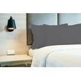 thumbnail image 4 of Royale Linens Pillow Shams 2 Pack Euro Size 26x26 Inch - Brushed 1800 Microfiber - Bed Pillow Shams, Wrinkle & Fade Resistant Super Soft and Cozy - Envelope Closure - Oxford Pillowcase (Euro,Grey), 4 of 8