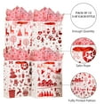 thumbnail image 4 of SHIPKEY 12 Pack Christmas Gift Bags, Large Christmas Bags 10x4x13 Inch, Assorted Red Christmas Bags with Tissue Paper, Treat Bags, Gift Bags for Presents, 4 of 7
