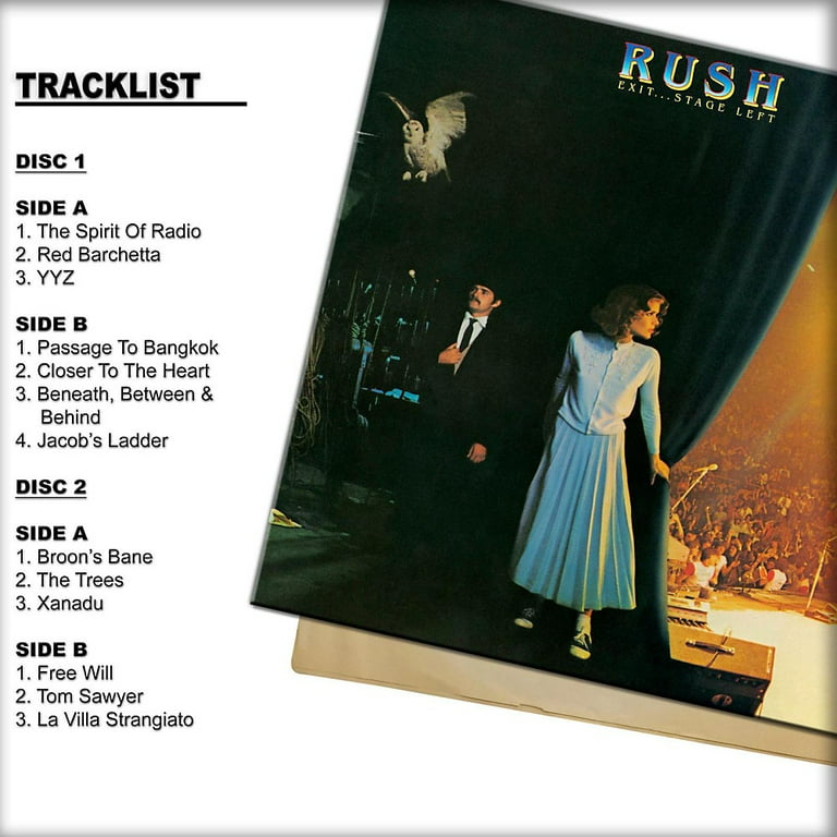 帯付 RUSH EXIT STAGE LEFT ラッシュ 神話大全 2LP Amazon.com