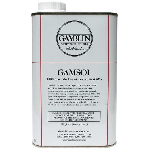 Gamblin G00092 32oz Gamsol Odorless Mineral Spirit