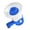 Blue, variant on Kids Megaphone Toy Musical Trumpet Megaphone with Recording Microphone For Boy and Girl Kids Birthday Christmas