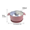thumbnail image 3 of Stainless Steel Baby Bowl with Suction,Toddler Plate with Removable Silicone Sleeves,Food Grade Stainless Steel Kids Bowl, 3 of 8