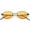 Black / Orange, variant on Oval Sunglasses Slim Metal Arms Color Tinted Flat Lens 51mm (Gold / Pink)