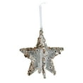 thumbnail image 1 of Christmas Tree Decorations Acrylic Snowflake Ornament with Sequins Transparent 8 x 8 x 1 cm and Assorted Sizes, 1 of 6