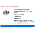 thumbnail image 2 of Front Brake Pad and Rotor Kit - Compatible with 2012 - 2017 Buick Verano 2013 2014 2015 2016, 2 of 2