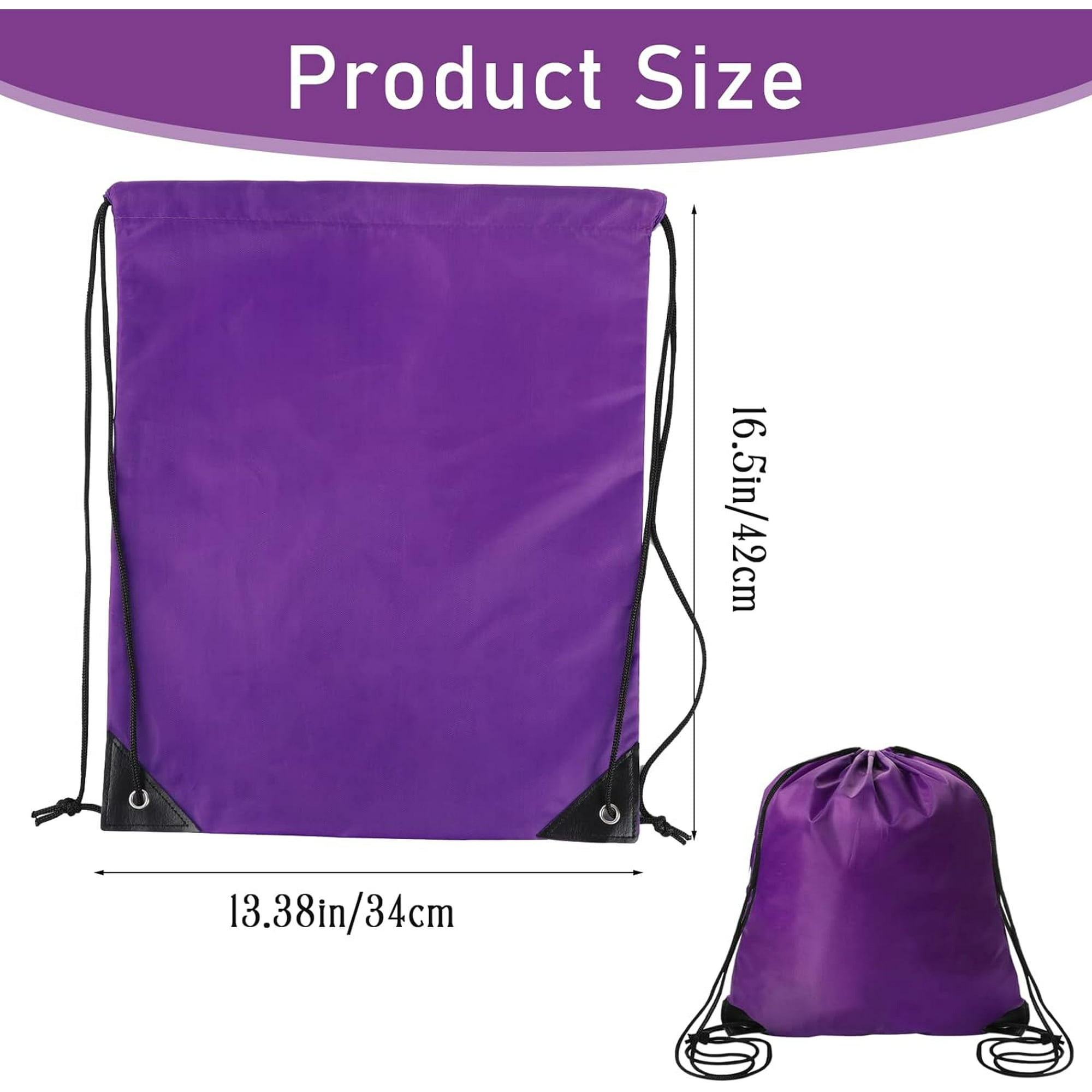 Purple drawstring bag hotsell