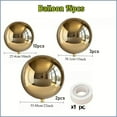 thumbnail image 3 of 15 Multi-Size Premium 4D Reflective Golden Aluminum Foil Balloons - Ideal for Wedding Decorations, Party Backdrops, Easter, Thanksgiving, Valentine'S Day, New Year, Holiday Celebrations, 3 of 7