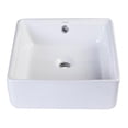 thumbnail image 4 of Pemberly Row 15" Square Ceramic Above Mount Bathroom Vessel Sink, 4 of 5