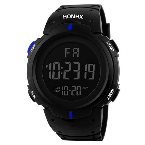 Ashosteey Men's Digital Sports Watch Large Face Waterproof Wrist Watches for Men with Stopwatch Alarm LED Back Light Simple Digital Men’s Military Watches