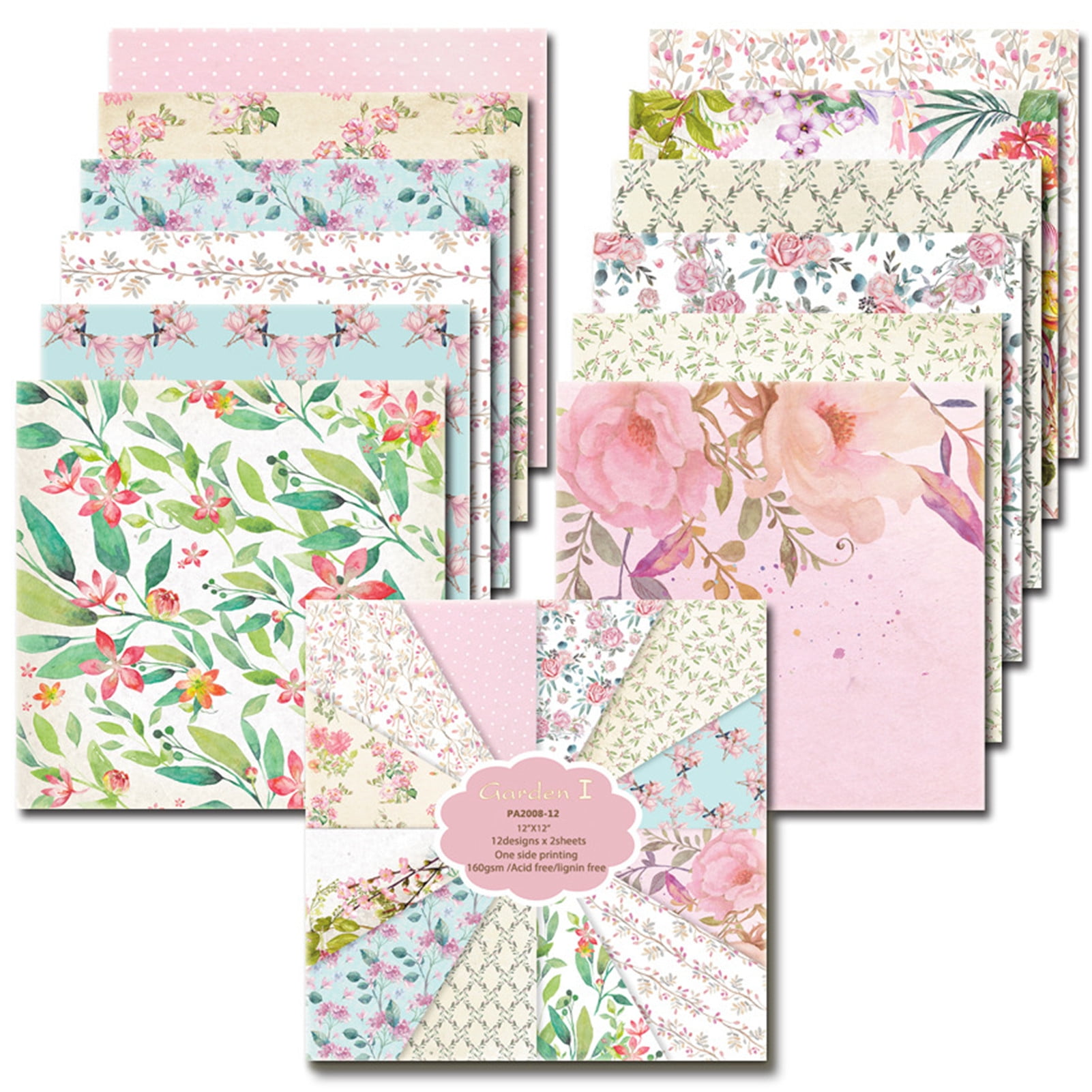 DIY Scrapbook Photo Album 24 Pages Black Scrapbook Paper