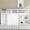 White, variant on Harper & Bright Designs Twin Size Loft Bed with Storage Cabinet and Drawer, Wooden Loft Bed with Pulling-Out Desk, Guardrails and Ladder, Grey