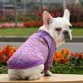 thumbnail image 4 of iOPQO Pet Sweater Dog Puppy Pet Dog Puppy Classic Sweater Sweater Clothes Warm Sweater Winter Purple Xxl, 4 of 4