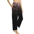 thumbnail image 2 of Bingfone Pajamas For Women,Rose Gold Glitter1 Pajama Pants With Pockets-Large, 2 of 9