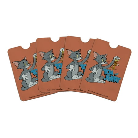 Tom and Jerry Best Friends Credit Card RFID Blocker Holder Protector Wallet Purse Sleeves Set of